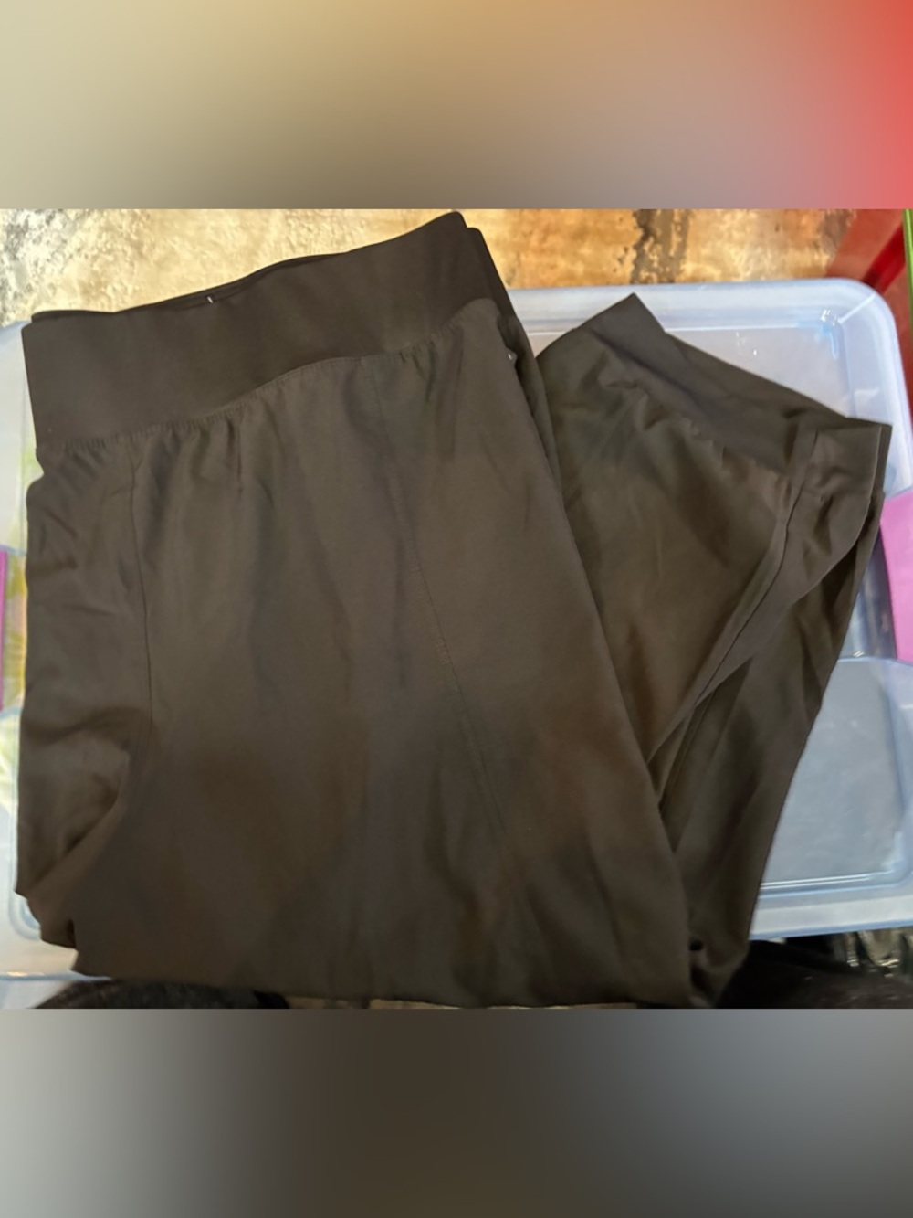 Livi Active Black Lightweight Pull-On Joggers EUC